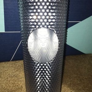 Ltd Ed Silver Studded Starbucks Travel Cup 24 oz